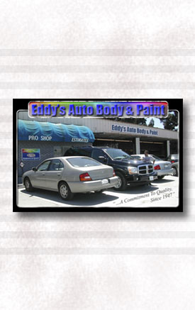 Eddy's Auto Body Homepage display (Small)